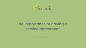 Acacia Plan Management service agreement