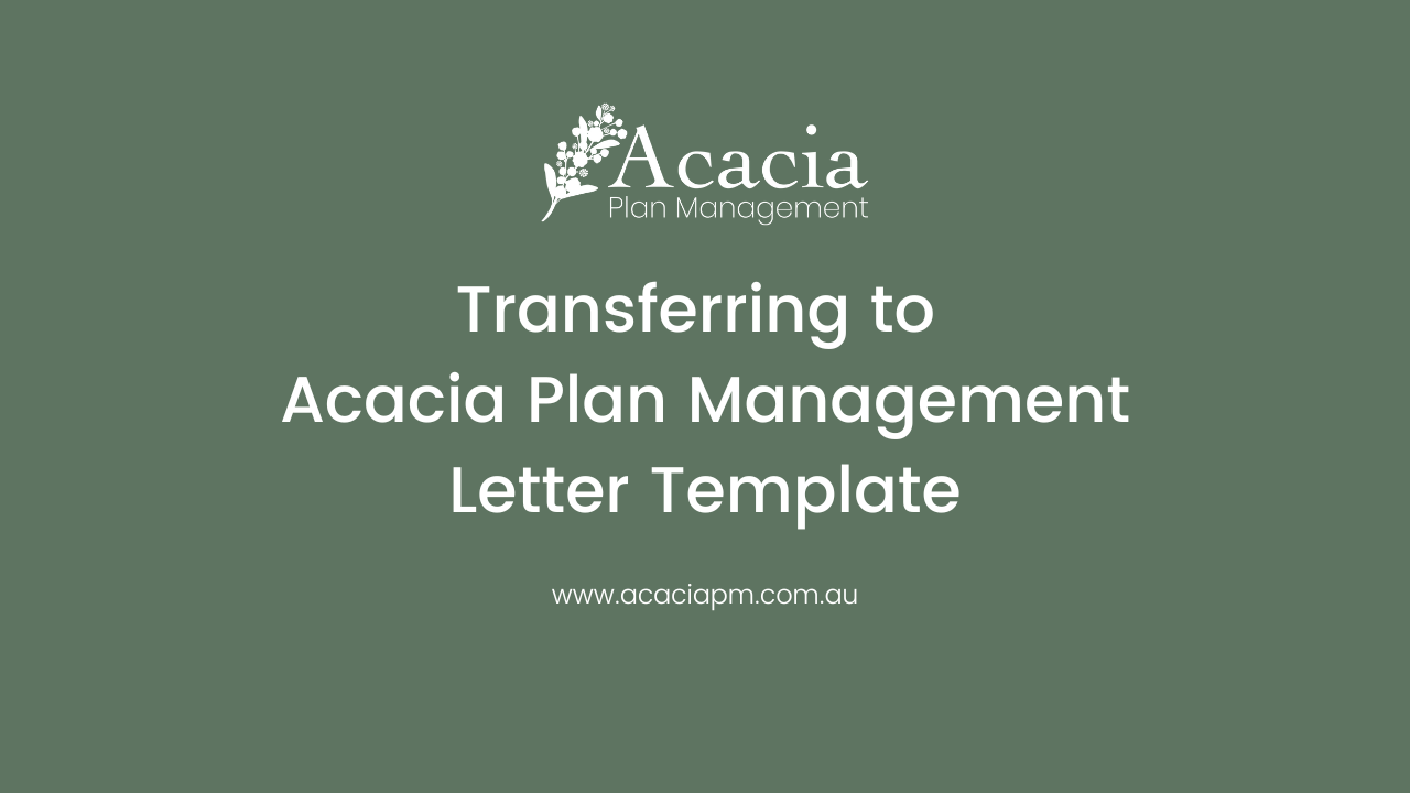 Transferring to Acacia Plan Management Letter Template